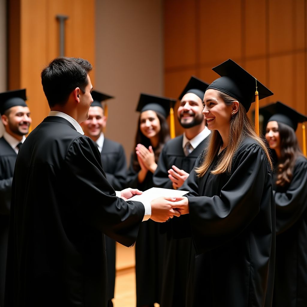 Ceremonia de graduación de programa de certificación