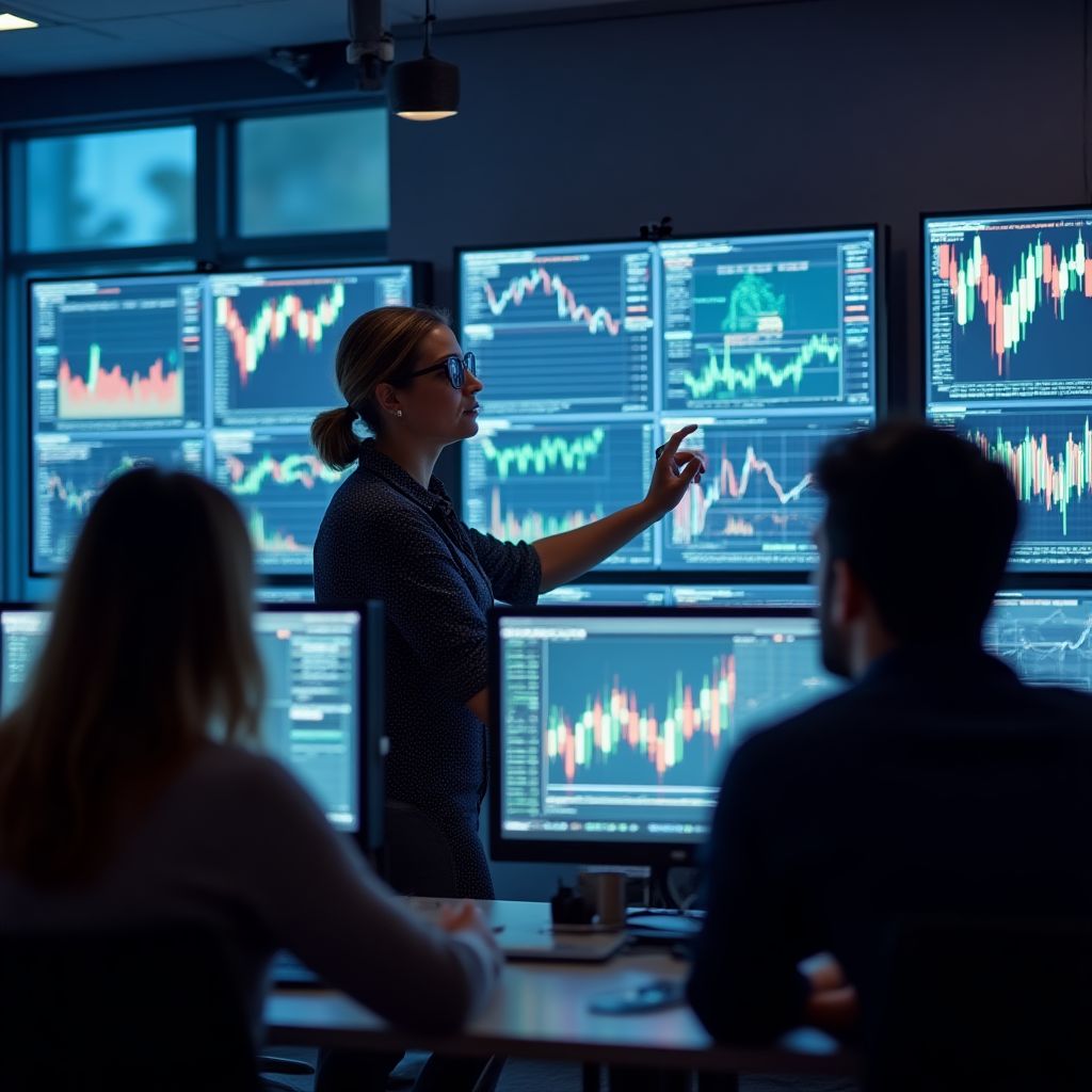 Clase intensiva de trading con alumnos enfocados en gráficos